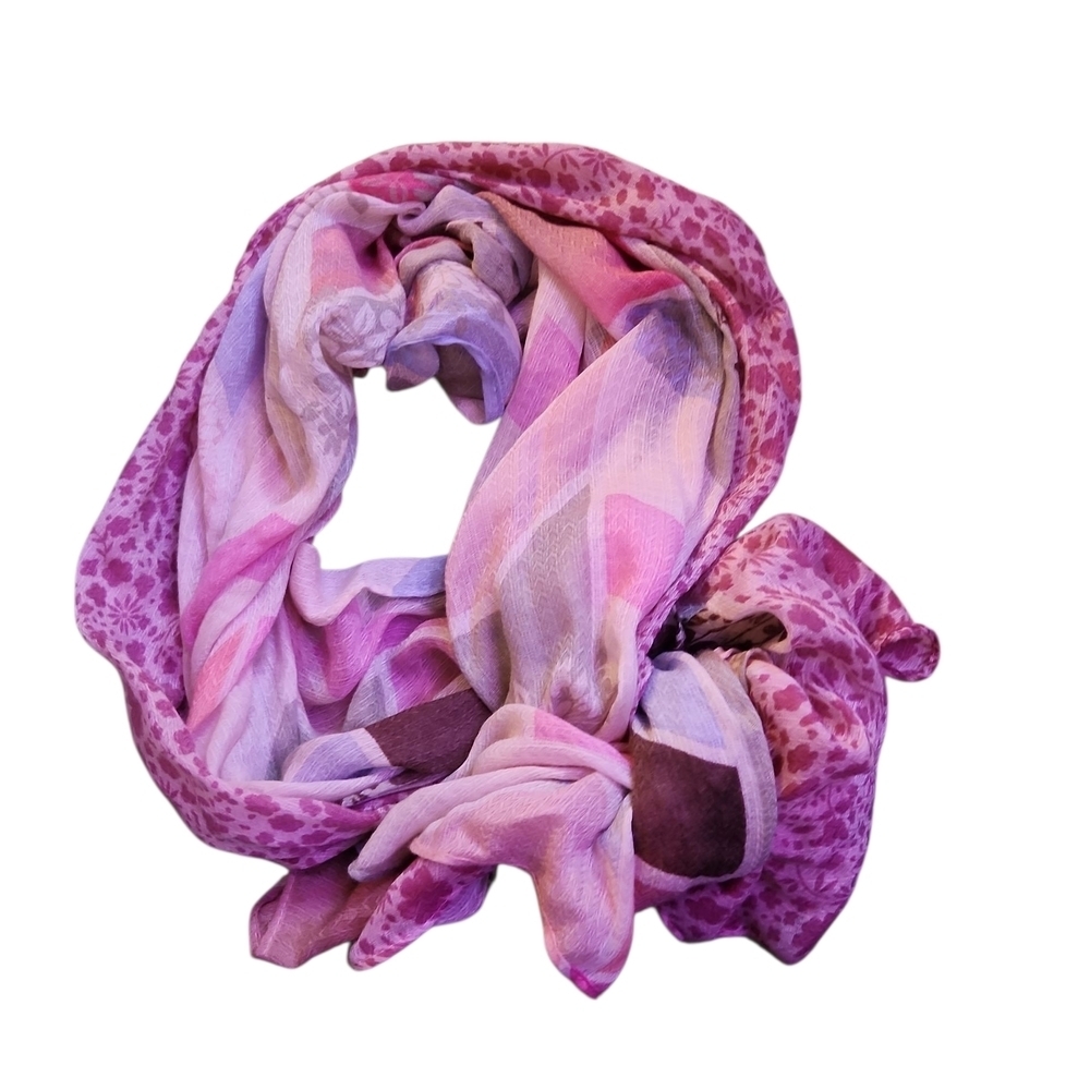 Elegant Pink and Purple Women's Scarf
